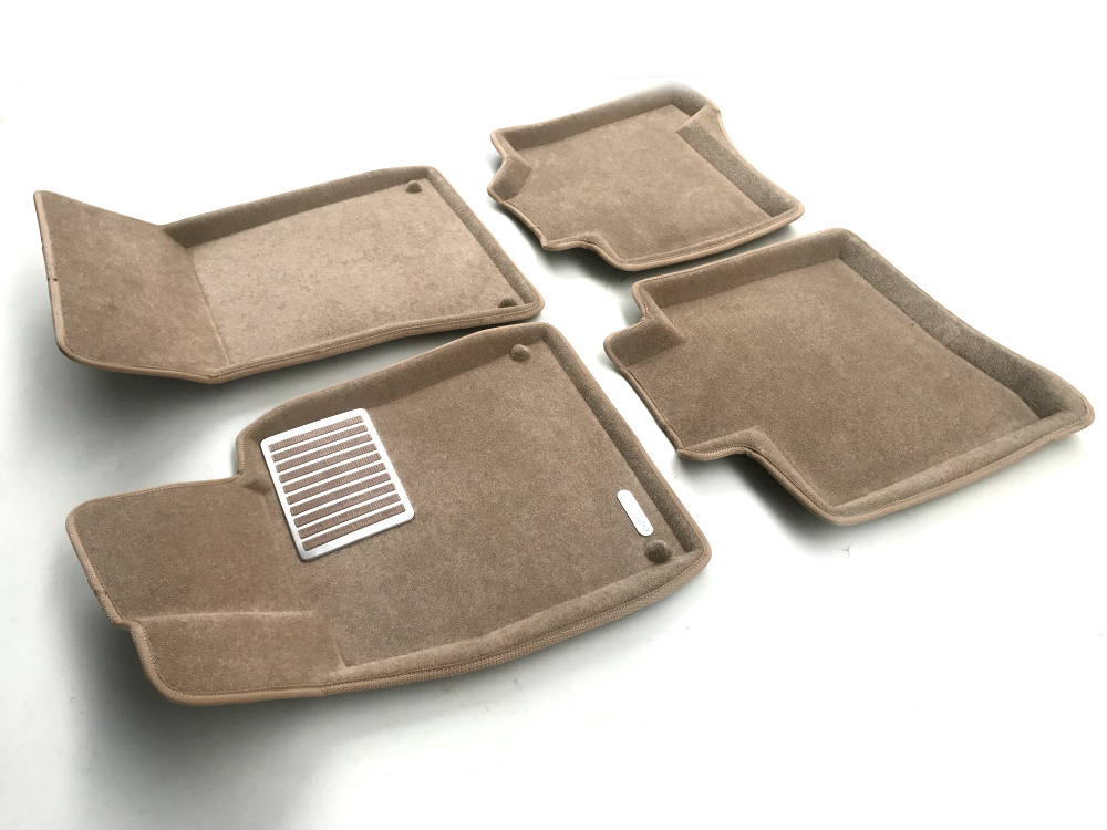 Коврики салона текст. 3D euro-std MERCEDES W222 (S-Class) (2014-) (БЕЖ) (EM3D) NP1